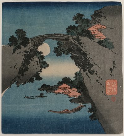The Monkey Bridge by Katsushika Taito II