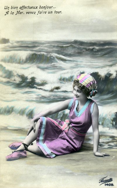 Woman on the Beach, c. early 1900s by Alec Hunter