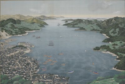 Nagasaki Harbour by Kawahara Keiga
