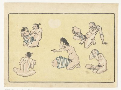 Bound Penis by Kawanabe Kyosai