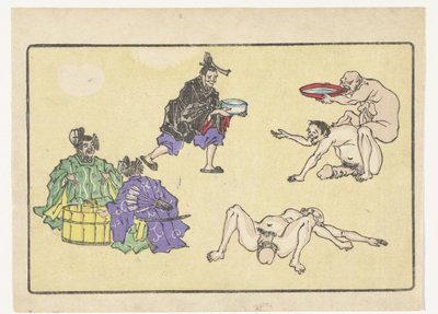 Water Carrier by Kawanabe Kyosai