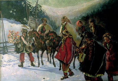 Hucul Wedding by Kazimierz Sichulski