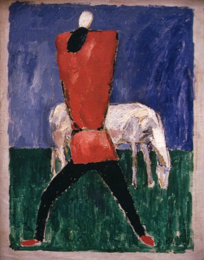 Man and Horse by Kazimir Severinovich Malevich