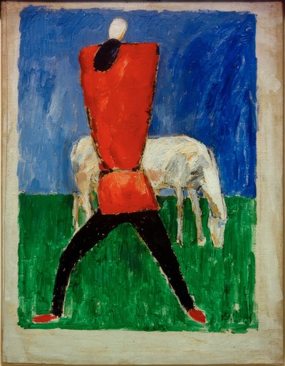 Man and Horse by Kazimir Severinovich Malevich