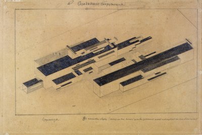 Modern buildings by Kazimir Severinovich Malevich