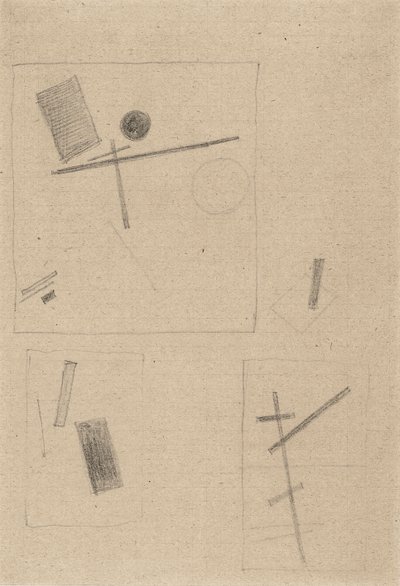 Suprematist Drawing by Kazimir Severinovich Malevich