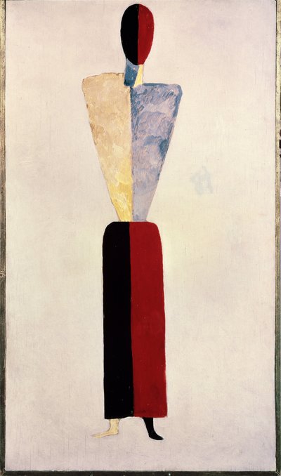 A Girl (Shape on White Background) by Kazimir Severinovich Malevich