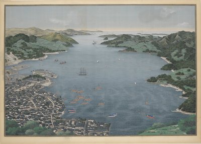 View of the Bay of Nagasaki by Keiga Kawahara
