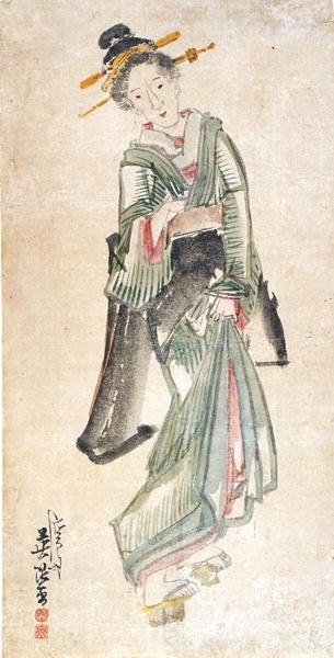 Geisha by Keisai Eisen