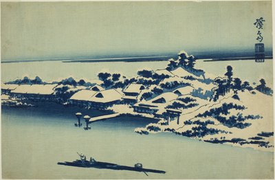 Snow on the Sumida River by Keisai Eisen