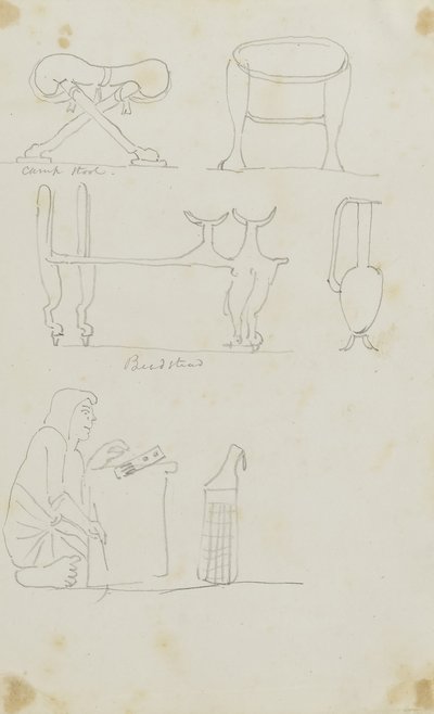 Campstool/Beadstand by Kellogg, Miner Kilbourne