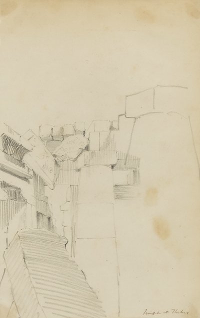 Temple at Thebes, Egypt by Kellogg, Miner Kilbourne