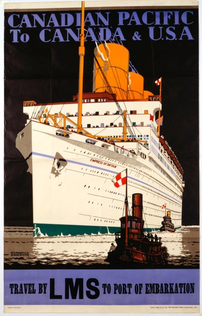 Canadian Pacific to Canada & USA by Kenneth Shoesmith