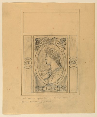 Design for Magazine Cover by Kenyon Cox