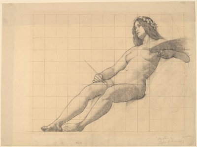 Reclining Female Nude Study for 