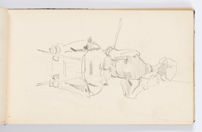 Sketchbook Page: Artist at Work by Kenyon Cox