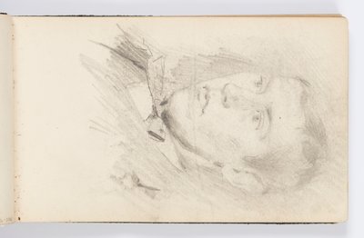 Sketchbook Page: Portrait of Young Man by Kenyon Cox