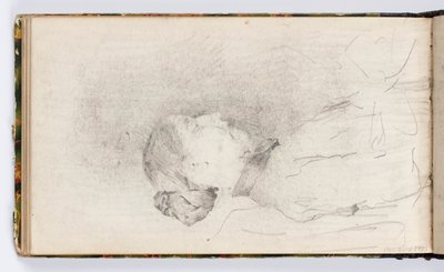 Sketchbook Page: Woman in Profile by Kenyon Cox