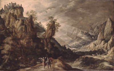 Landscape with Tobias and the Angel by Kerstiaen Keuninck de
