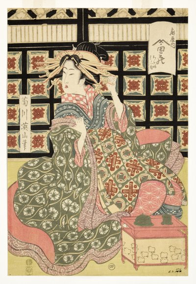 Courtesans of the Ogiya Brothel by Kikukawa Eizan