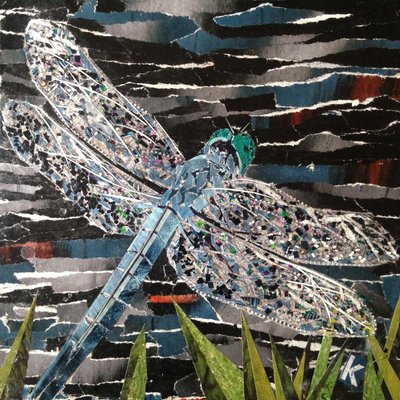 Dart - Emperor Dragonfly At Riverside by Kirstie Adamson