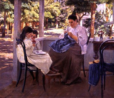 On the Terrace by Kiviak Konstantinov Kostandi