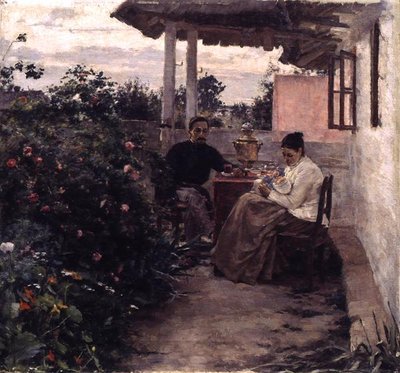 On the Verandah by Kiviak Konstantinov Kostandi