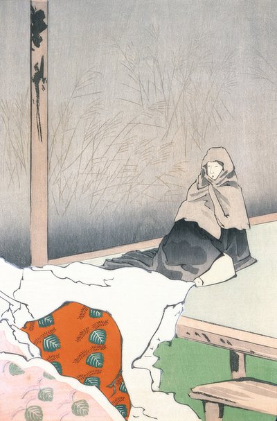 The Dancer Hotoke Gozen at Gioji by Kiyochika Kobayashi