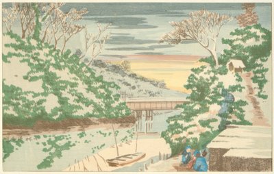 Snow in Ochanomizu by Kiyochika Kobayashi