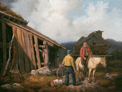 Man on Horse by Knud Bergslien