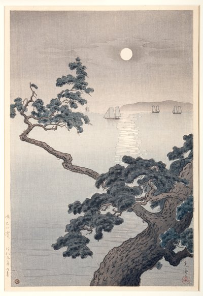 Akashi Beach, Spring by Koitsu Tsuchiya
