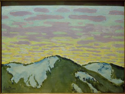 Mountain Peak in Snow by Koloman Moser