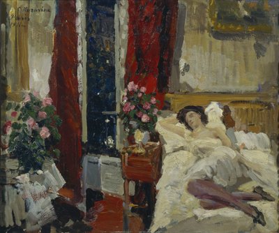 In the Room by Konstantin Alekseevich Korovin