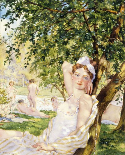 Bathers in the Sun by Konstantin Andreevic Somov