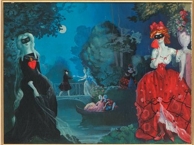 Moonlight Masquerade by Konstantin Andreevic Somov