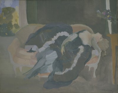Sleeping Young Woman by Konstantin Andreevic Somov