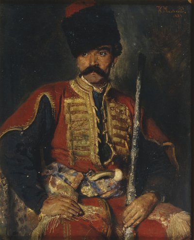 A Zaporozhian Cossack by Konstantin Egorovich Makovsky