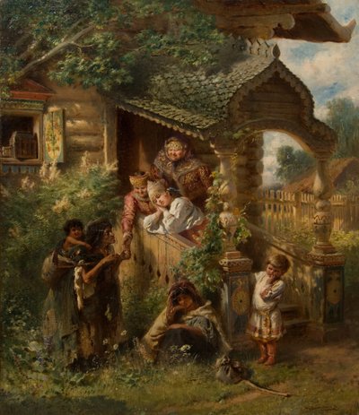 Fortune-telling by Konstantin Egorovich Makovsky