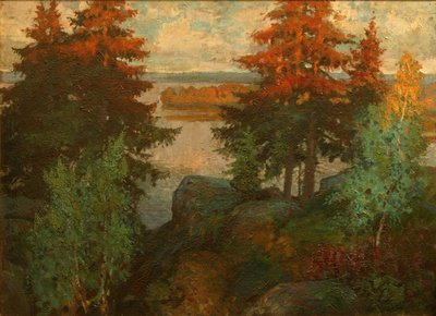 Autumn Landscape by Konstantin Ivanovich Gorbatov