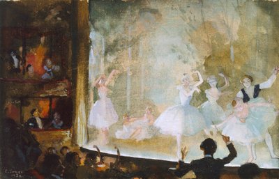 Russian Ballet, Champs-Elysees: Les Sylphides, 1932 by Konstantin Somov