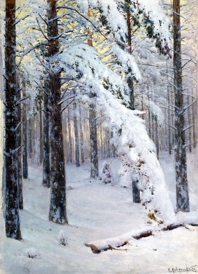 Winter Forest by Konstantin Yakovlevich Kryzhitsky
