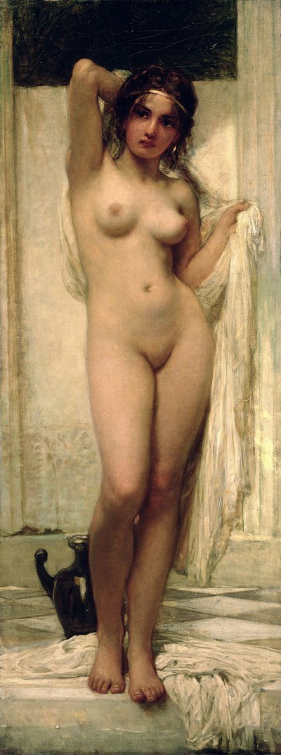 Woman Bathing by Károly Lotz