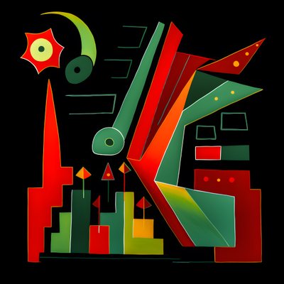 A Stock Market Trend in Picasso Style 2 by Kurt Heppke