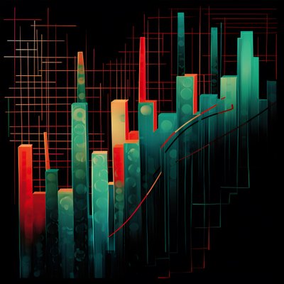 A Stock Market Trend in Picasso Style 4 by Kurt Heppke
