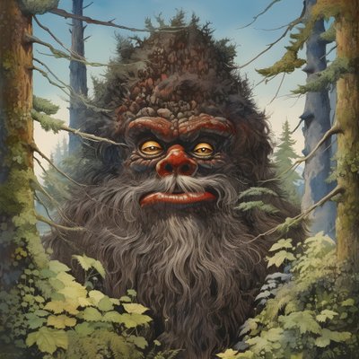 face in the trees 1 by Kurt Heppke