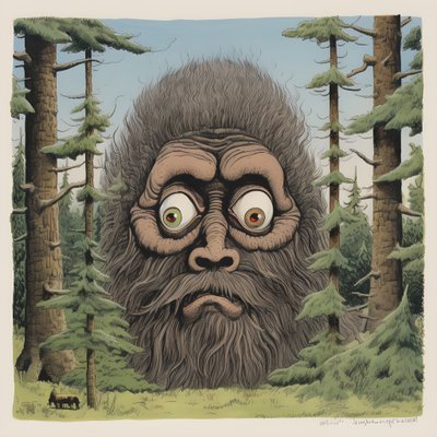 face in the trees 2 by Kurt Heppke