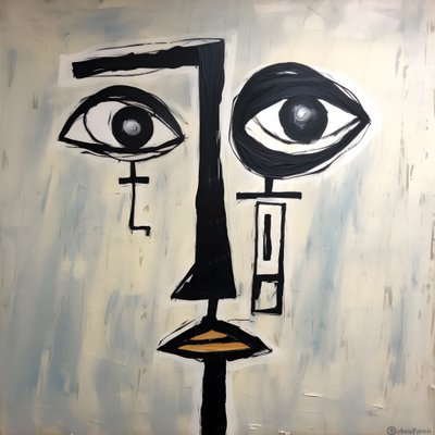 Face with 3 Eyes 3 by Kurt Heppke
