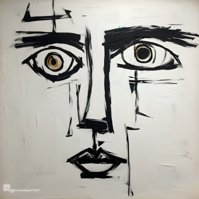 Face with 3 Eyes 4 by Kurt Heppke