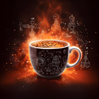 "Coffee + Science = Energy" 2 by Kurt Heppke