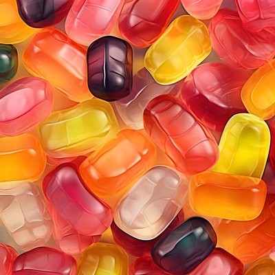 Pattern of Jelly Candies 4 by Kurt Heppke